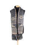 sciarpa-scarf-lana-uomo-donna-frange-nero-beige-enea-cashmere-1