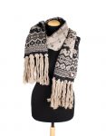 sciarpa-scarf-lana-uomo-donna-frange-nero-beige-enea-cashmere-1