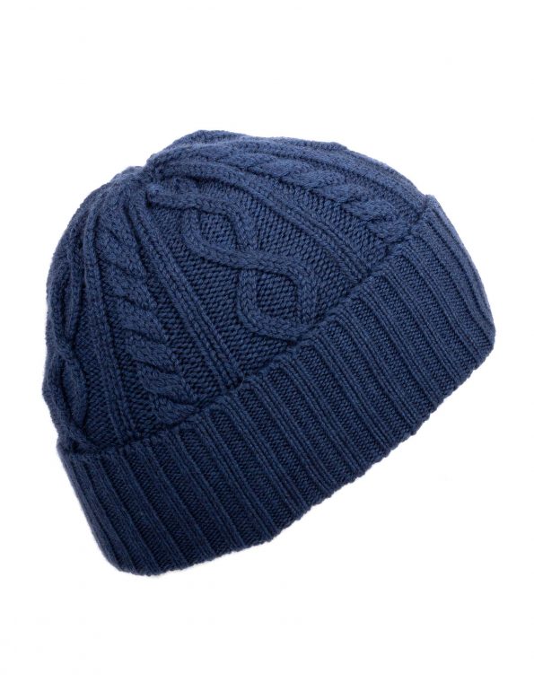 berretto-cappello-cuffia-lana-merinos-trecce-aran-enea-cashmere-petrolio-blue-navy