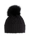 berretto-cappello-cuffia-lana-merinos-trecce-aran-enea-cashmere-ponpon-pelliccia-nero