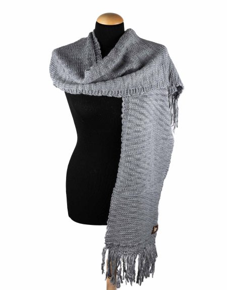 sciarpa stola scarf uomo donna arancio lana wool maglia maglieria knit cashmere enea