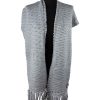 sciarpa stola scarf uomo donna arancio lana wool maglia maglieria knit cashmere enea