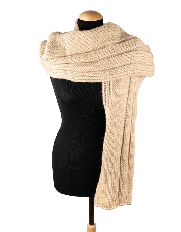 sciarpa-lana-beige-uomo-donna-scarf-wool-maglieria-enea-cashmere